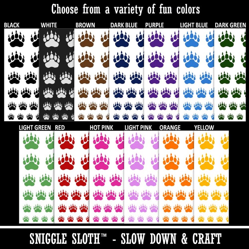 Grizzly Bear Claw Paw Temporary Tattoo Water Resistant Fake Body