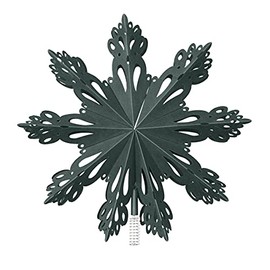 broste Copenhagen Decorative 'Christmas Star' Paper, Deep Forest, Diameter 30 cm