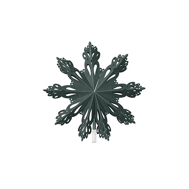 broste Copenhagen Decorative 'Christmas Star' Paper, Deep Forest, Diameter 30