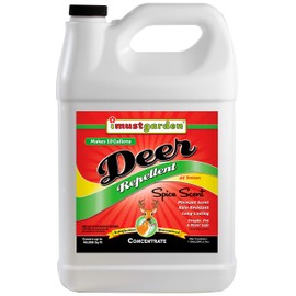 I Must Garden Deer Repellent Concentrate – 1 Gallon: Spice Scent Deer Spray for Plants – Natural Ingredients - Makes 10 Gallons, Covers 40,000 sq. ft.