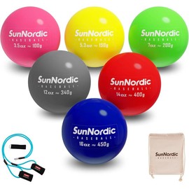 High School Level(25LB) 6 Pack Weighted Baseball -for Power & Pitching Training-for All Skill Levels Baseball