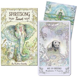 LANG Tarot Card [Spirit Song Tarot with Hard Case Japanese Instruction Book] Tarot Divination Spiritsong Tarot [Genuine]