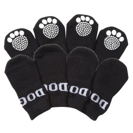 Dodo Dog Pet Shoes Cotton Rubberized Soles Small Large All Seasons Cute Animal Design Simple Style D0100H7PF0YSize: Size Large