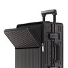 AIWEINY Zipperless Luggage, Polycarbonate Aluminum Hard Shell, Expandable Carry-On Suitcase
