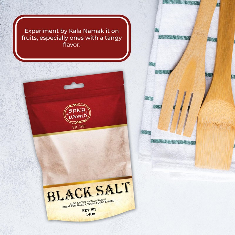 Spicy World Kala Namak Indian Black Salt 14 oz -