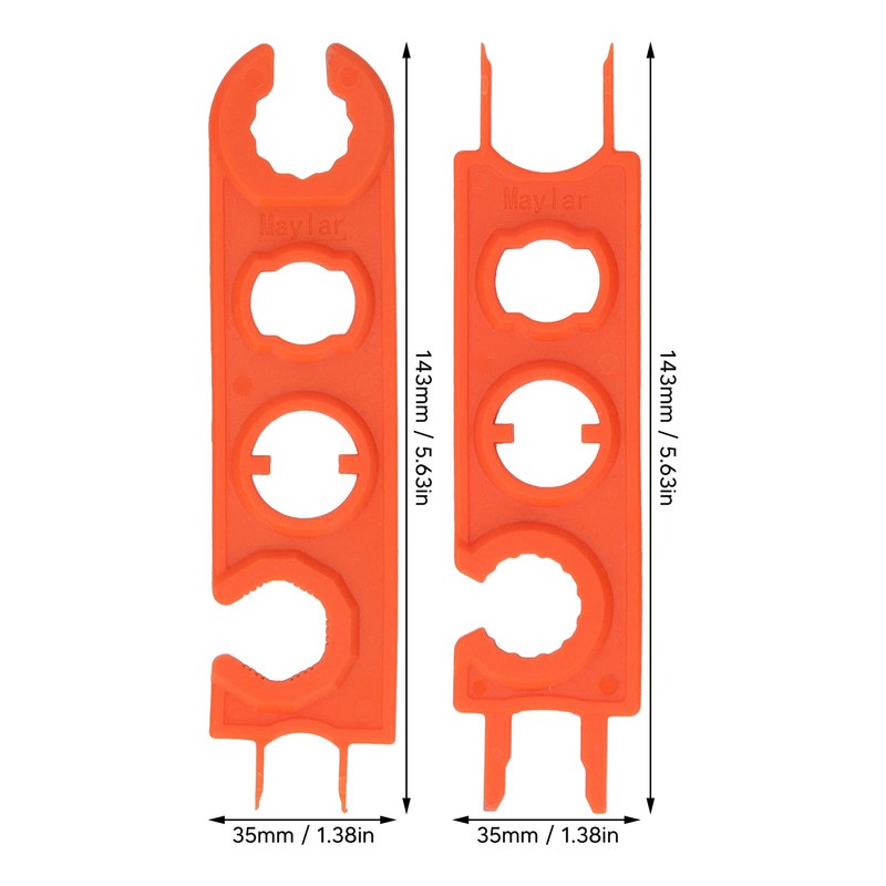 KooingTech Solar Tool, Solar Wrench, 1 Pair Orange PV Plug