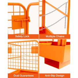 DEXSO Forklift Safety Cage,36x36 Inches Heavy Duty Forklift Cage,Forklift Man Basket up to Load 1200LBS for 1-3 People