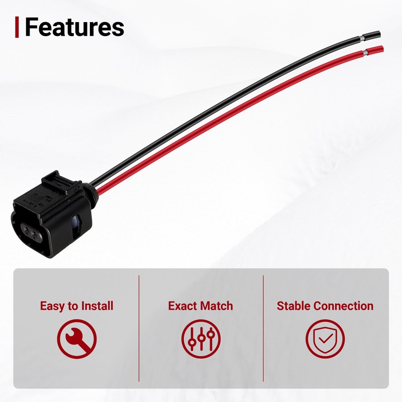 Coolant Temperature Sensor Connector Wiring Harness 8K0973702