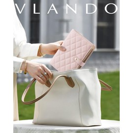 Vlando Travel Jewelry Case,Graduation Gifts,Jewelry Organizer Box with Clear Zipper Velvet Jewelry Pouch Bag, PU Leather Jewelry Case,Gift for Women-Pink