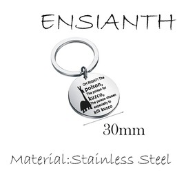 ENSIANTH Kuzco’s Poison Gift Llama Potion Keychain Movie Inspired Gift (Oh Right)