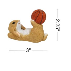 Gemmia Miniature Fairy Garden Bunny Phone Stand- Laid back Rabbit Figurine