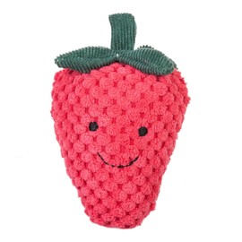 Apricot Lamb Baby Rattle Toy Strawberry Baby Rattle Soft Grasping Toy Gift for Birth 12 cm