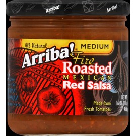 Arriba Fire Roasted Red Salsa - Medium - Case of 6 - 16 oz.