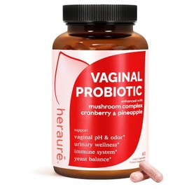 Vaginal Probiotics for Women - pH Balance, Healthy Vaginal Odor, Vaginal Flora, Immune Support, Yeast Balance, Moisture - Prebiotics & Lactobacillus Probiotic, Mushroom, Cranberry, Pineapple, 60 CT