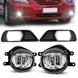 OKISWA LED Fog Lights For 2007 2008 2009 Toyota Camry, Front Bumper Fog Lamps Replacement with Wiring Harness,Easy to Install