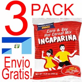 INCAPARINA Cereal de Maiz y Soya 3 PACK  Producto de Guatemala - El Salvador