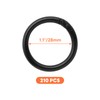 Semrien 210 Pcs 1.1 Inch Plastic Binder Rings, Loose Leaf