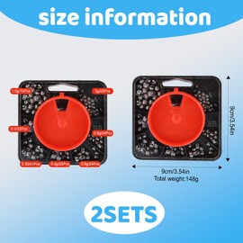 358Pcs Fishing Weights Stable and Durable Structure Split Shot Fishing Weights Rust and Corrosion Prevention Lead Shot Suitable for Carp and Rough Fishing For Stabilizing Fishing Line Bait