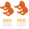 Zeffrary 4 Pack Garage Organizer Trimmer Rack, Weed Eater Hanger