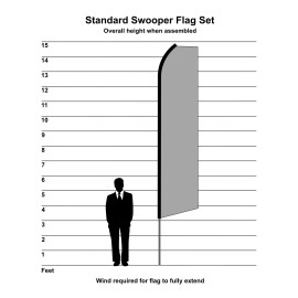 NeoPlex Mexican Restaurant, Tacos & Burritos, Tamales - 3 Pack of Swooper Feather Flags