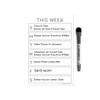 Dry Erase Weekly Calendar Planner Sticker Decal | Removable &