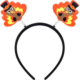 Abxqa Turkey Headbands for Women - Thanksgiving Turkey Headband for Thanksgiving Party Decorations - Thanksgivings Headbands for Fall Theme Party - Cosplay Costume - Thanksgivings Masquerade