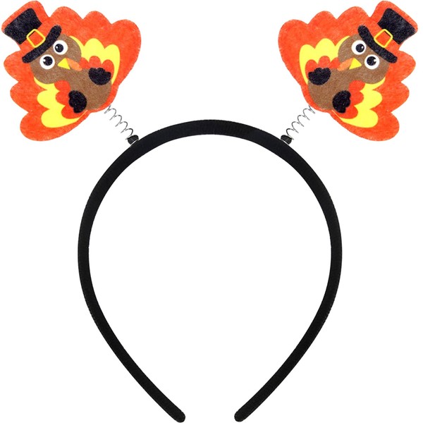 Abxqa Turkey Headbands for Women - Thanksgiving Turkey Headband for