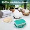 Upgraded 3 Pcs Soap Dishes, Self Draining Silicone Soap Saver,