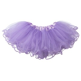 My Lello Light Lavender Baby Tutu Ruffle Scallop Edge Skirt 5-Layer (Newborn - 3mo.)