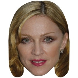Madonna (Lipstick) Celebrity Mask, Flat Card Face, Fancy Dress Mask