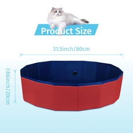 Cat Birthing Box,Whelping Box for Cats,CAT Birthing Nesting Box，Whelping Pool,Cates Birth Supplies,Foldable Cat Bath Pool,Convenient Storage, Easy to Clean，Can be Used Indoors or Outdoors