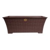 Ardilla Maceta Rect. Plástico Tipo Rattan Choco 45 Cm 2