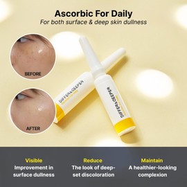 Differ & Deeper Ascorbic For Daily Ampoule – 20% Pure Vitamin C Serum Lightweight Formula | K-Beauty Skincare Ampoules (7 x 2ml)