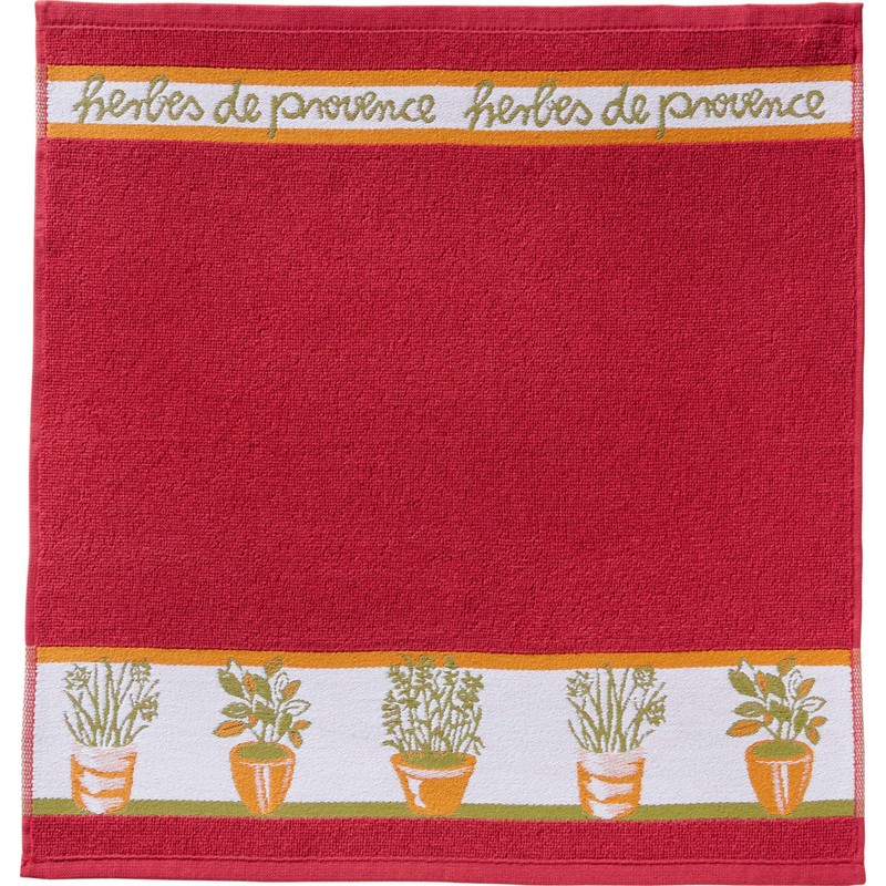 Kracht Terry Tea Towel "Herbs" Pack of 3 Cotton Herbs