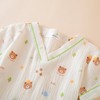 ゆめパジャマ ダブルガーゼパジャマ キッズ ルームウェア子供 コットン 春夏 秋冬 Ｖネック長袖 綿100 通気性