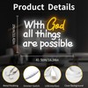 Vveikea With God All Things Are Possible Neon Sign God