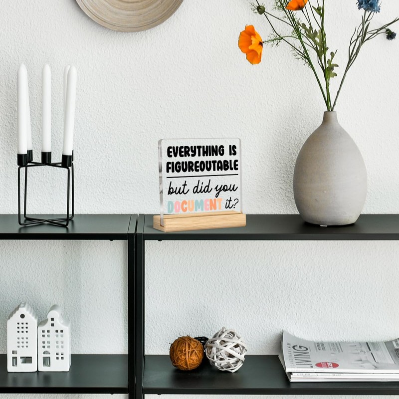 Funny Office Decor Inspirational Gifts for HR Coworkers Colleague Everything