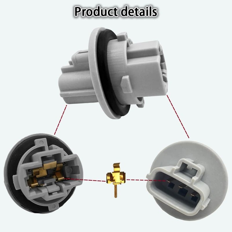 2 PCS Front Turn Signal Light Bulb Plug Socket, 90075-60060