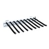 Pull Out Pants Rack Trousers Hanger, 9-Arm Steel Jeans Pants