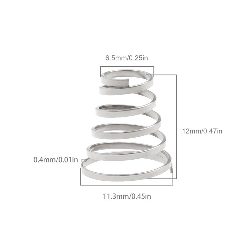 SING F LTD 15PCS Bike Wheel Skewer Spring Stainless Steel