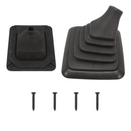 Anlseiod Manual Shifter Rubber Boot W/Mounting Bracket Compatible for F150 F250 F350 Bronco 1990 1991 1992 1993 1994 1995 1996 1997 Manual Transmission Gear Shifter Boot Replace#F5TZ7277BA