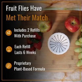 Dr. Killigan's Sweet Surrender - Fruit Fly Trap for Indoors, Home and Kitchen - Trap with Liquid Bait and Lure - Powerful Fruit Fly Attractant