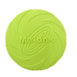Dog Frisbee Rubber Pet Puppy Safe Exercise Fetch Outdoor Training Toy, Strong Bite-Resistant Disc for Pet Exercise