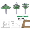 3Pcs 8-Shank Cutter Drill Set T Shape Wood Milling Cutter