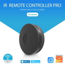 Intelligent IR Remote Control, WiFi Universal Smart Home Hub, WiFi Smart Controller for Home Automation, Air Conditioning, TV, Ceiling Fan, Curtain Remote Control, Compatible with Alexa