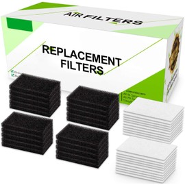 40 Packs Replacement Filters - Foam Filter and Ultra Fine Filters Supplies Compatible with M Series, for PR System One, for SleepEasy Series - AirSmart Premium Disposable Filter