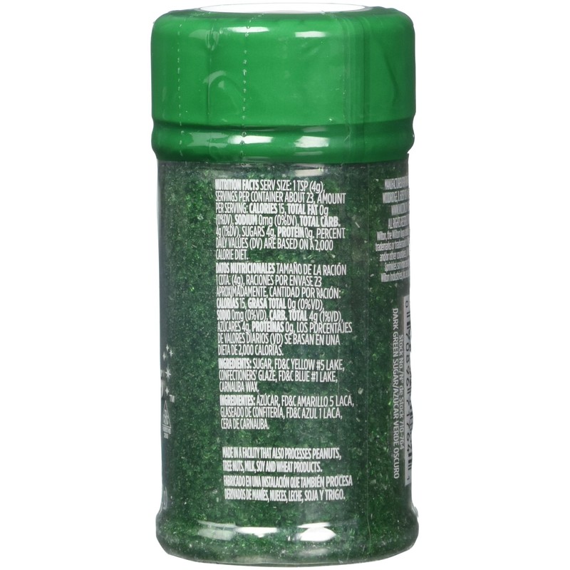 Sugar Sprinkles 3.25oz-Dark Green