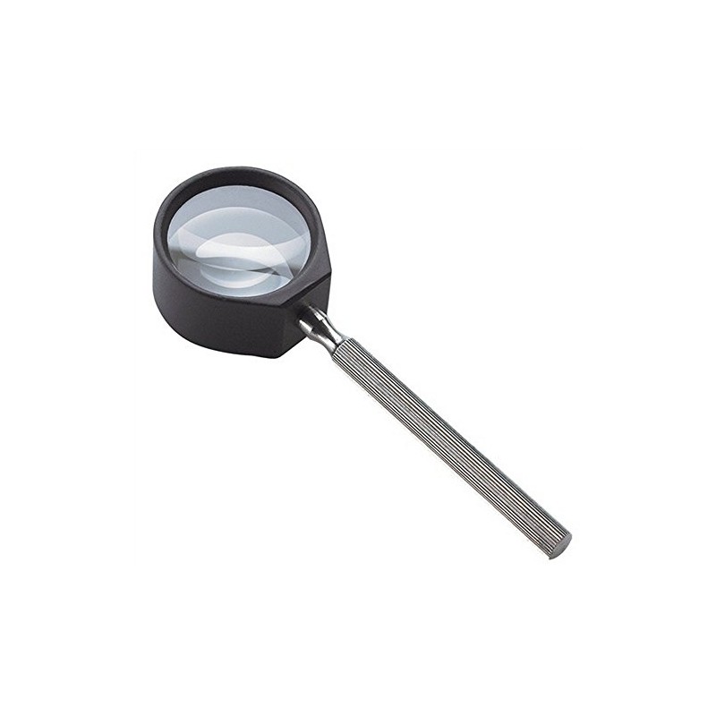 Tech-Line Magnification 8X Magnifying Glass with Metal Handle Lens D.28