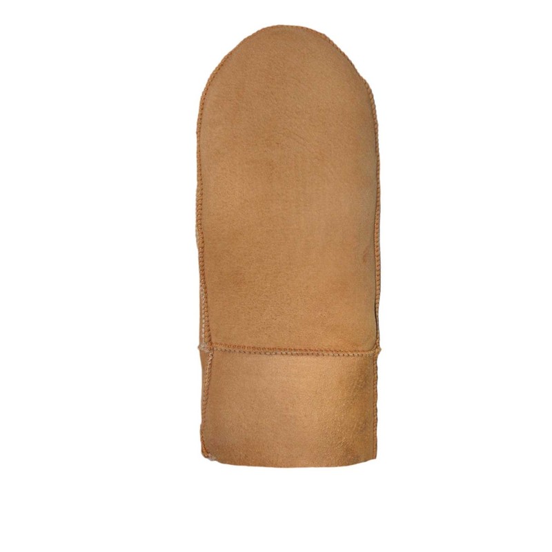 Lekra Lambskin Mittens Cognac Size 10