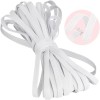 Unbranded 10 yards 1/4” BLACK or WHITE Elastic Band Trim